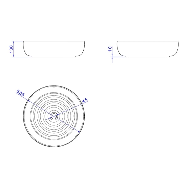 Cuba Redonda De Apoio 50cm Gota - Branca - Deca#SIM#