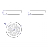 Cuba Redonda De Apoio 50cm Gota - Branca - Deca#SIM#