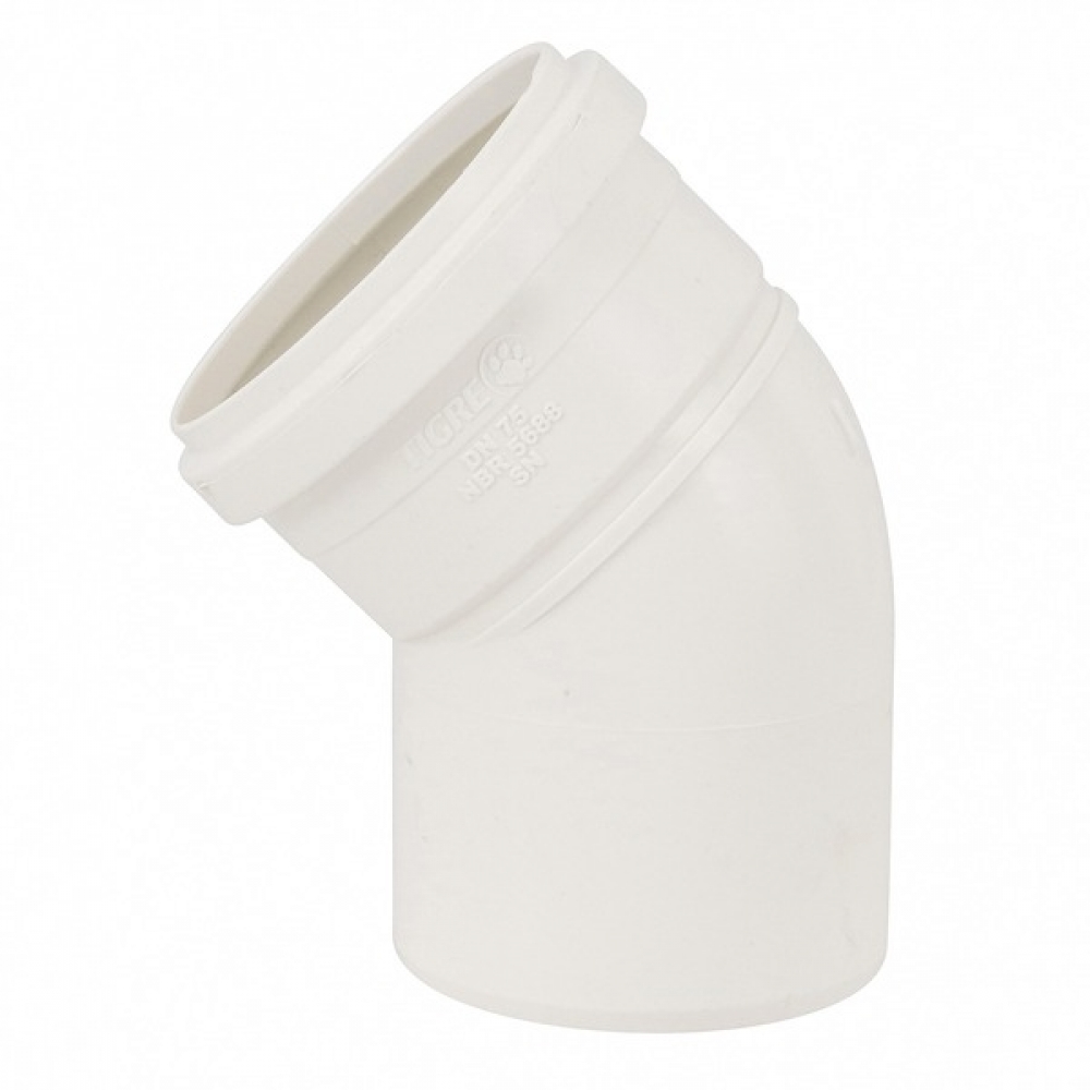 Joelho Esg  45° 75mm – Tigre#SIMONLEX#