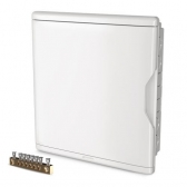 Quadro de Distribuição de Pvc Embutir Branco 18/24 Disjuntores Com Barramento - Krona#SIMONLEX#