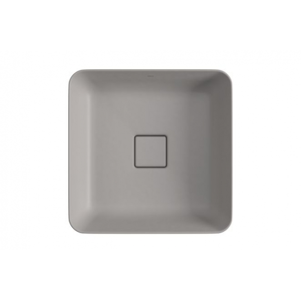 Cuba Slim De Sobrepor Quadrada 40cm Cinza Antracite - Deca#SIM#