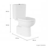 Bacia + Caixa Acoplada  Kit Completo Vogue Plus - Branco - Deca#SIM#