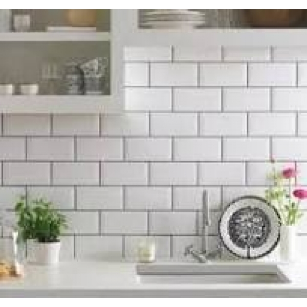 Revestimento 10x20 Metro White Brilhante - caixa com 1 m2 - Eliane#SIMONLEX#