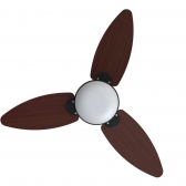 Ventilador De Teto Elluz 3p Pr/Tabaco C/R Inverter Bivolt - Ventisol#SIMONLEX#