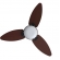 Ventilador De Teto Elluz 3p Pr/Tabaco C/R Inverter Bivolt - Ventisol#SIMONLEX#