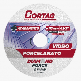 Disco Diamantado Porcelana/Vidro 115mm X 22,2mm - Cortag