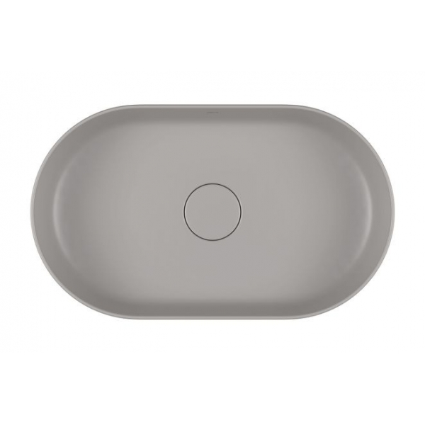 Cuba Oval De Apoio 50cm Slim - Cinza Antracite - Deca#SIM#