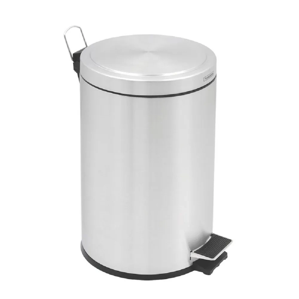 Lixeira Inox 12l Com Pedal Brasil Plus - Tramontina#SIM#