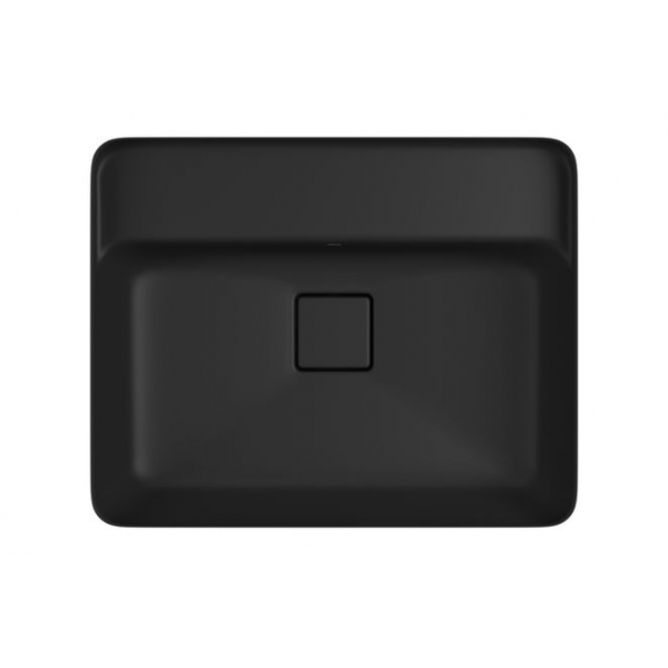 Cuba De Embutir Retangular Com Mesa 50cm Slim - Ébano Fosco - Deca#SIM#