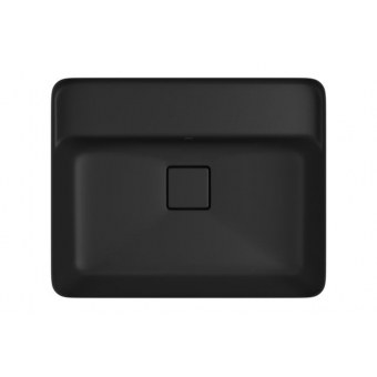 Cuba De Embutir Retangular Com Mesa 50cm Slim - Ébano Fosco - Deca#SIM#