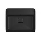 Cuba De Embutir Retangular Com Mesa 50cm Slim - Ébano Fosco - Deca#SIM#