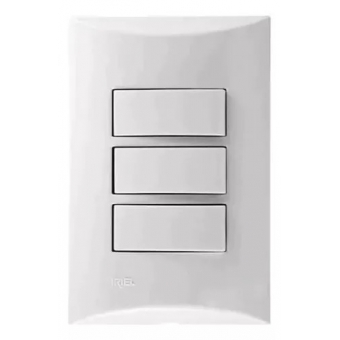 Brava Interruptor 3S Simples 10A - Soprano#SIMONLEX#