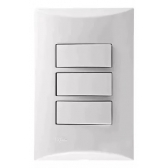 Brava Interruptor 3S Simples 10A - Soprano#SIMONLEX#