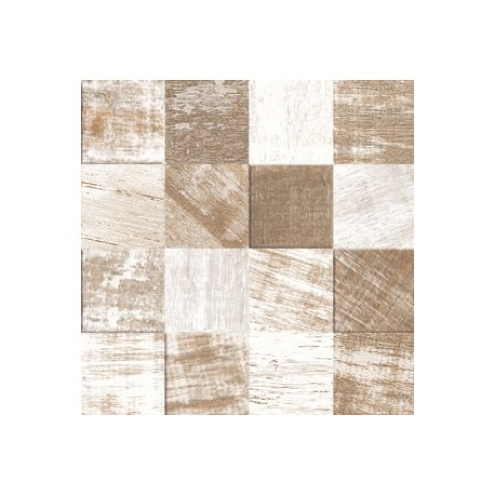 Porcelanato 58,4x58,4 Simetria Wood Patina - Caixa com 1,70 m2- Portinari#SIM#