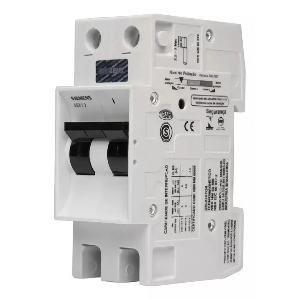 Disjuntor Din B Bipolar 40A 5SX1 - Siemens#SIMONLEX#