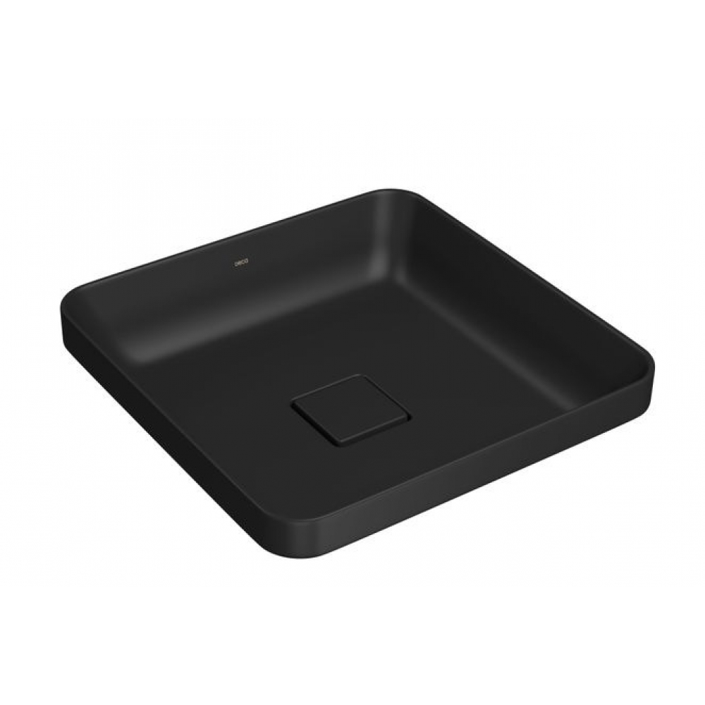 Cuba De Sobrepor Quadrada 40cm Slim - Ébano Fosco - Deca#SIM#