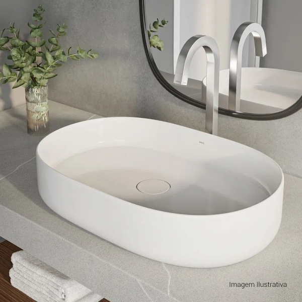 Cuba De Apoio Oval 60cm Branca L 14060 - Deca#SIM#