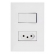 Conjunto Interruptor Simples+Tomada 2P+T 10A Pial Plus - Legrand#SIMONLEX#