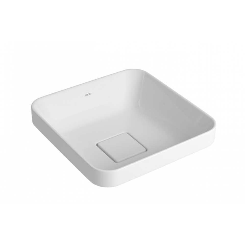 Cuba De Sobrepor Quadrada 30cm Slim - Branco - Deca#SIM#