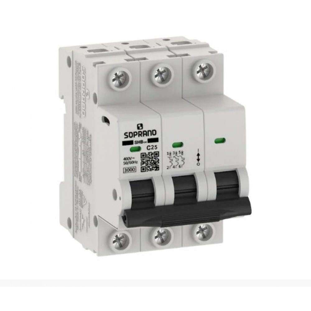 Disjuntor Tripolar DIN 10A 3KA – Soprano#SIMONLEX#