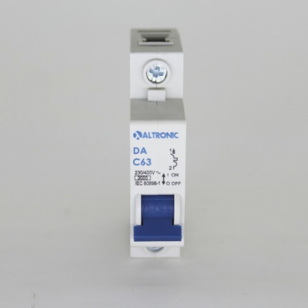 Disjuntor Unipolar Din C 63A 3kA - Tron#SIMONLEX#
