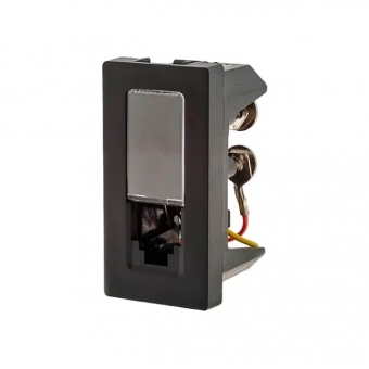 Módulo Tomada RJ11 Preto - Pial plus+#SIMONLEX#