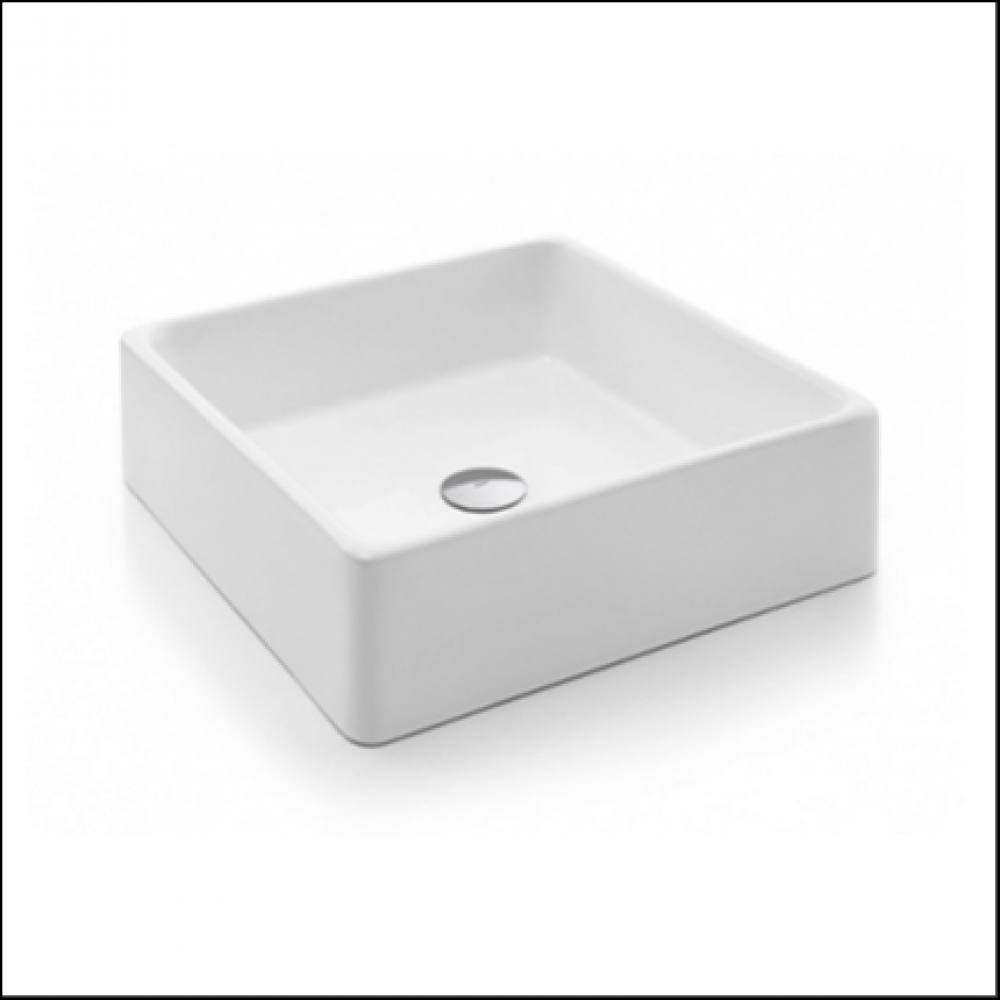 Cuba de apoio quadrada 390x390x140 Docol#SIMONLEX#