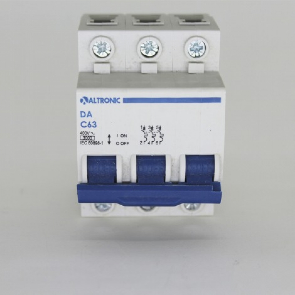 Disjuntor Tripolar Din C 63A 3kA - Tron#SIMONLEX#