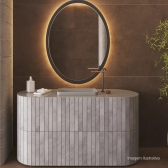 Cuba De Sobrepor Slim Retangular 50cm Cinza Antracite - Deca#SIM#