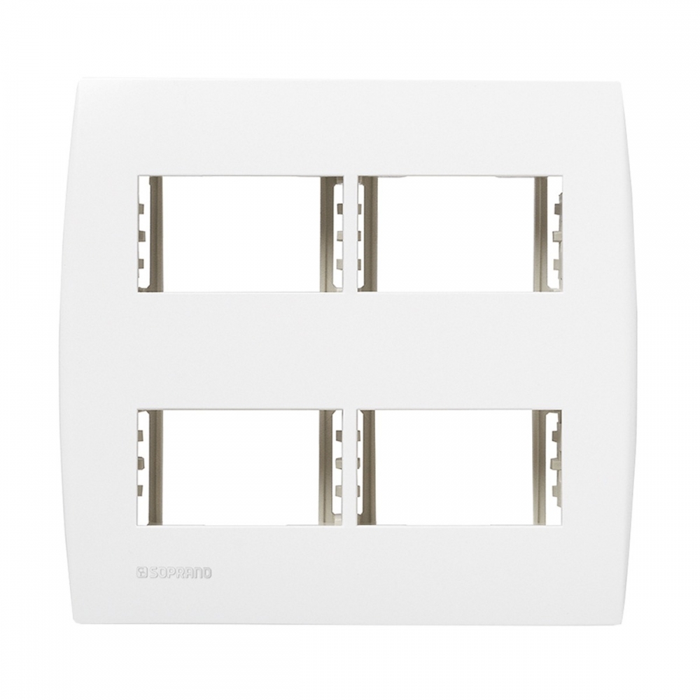 Placa 4x4 4 Modulo Separado C/ Suporte Ilus - Soprano#SIMONLEX#