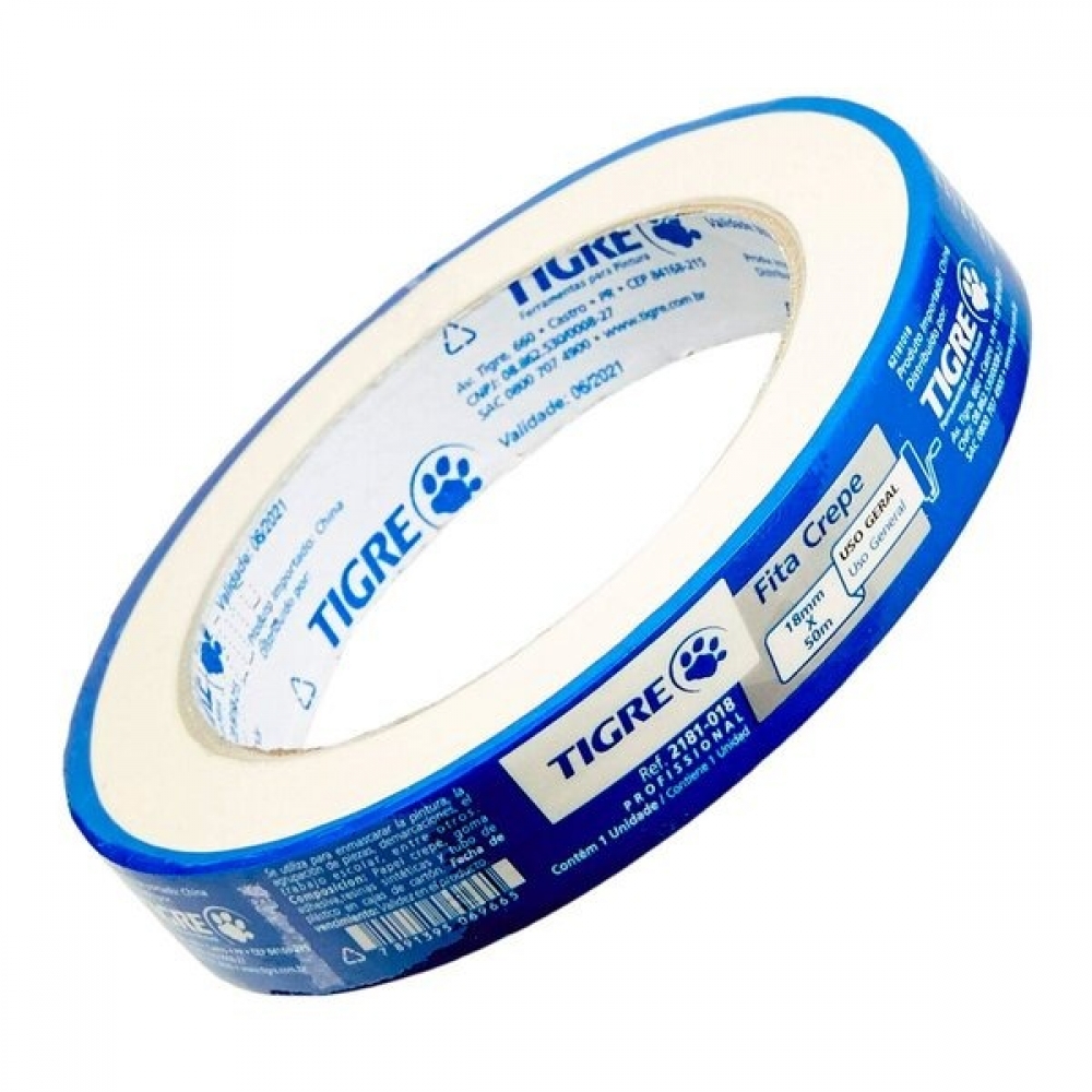 Fita Crepe 24mm X 50mm -  Tigre#SIMONLEX#