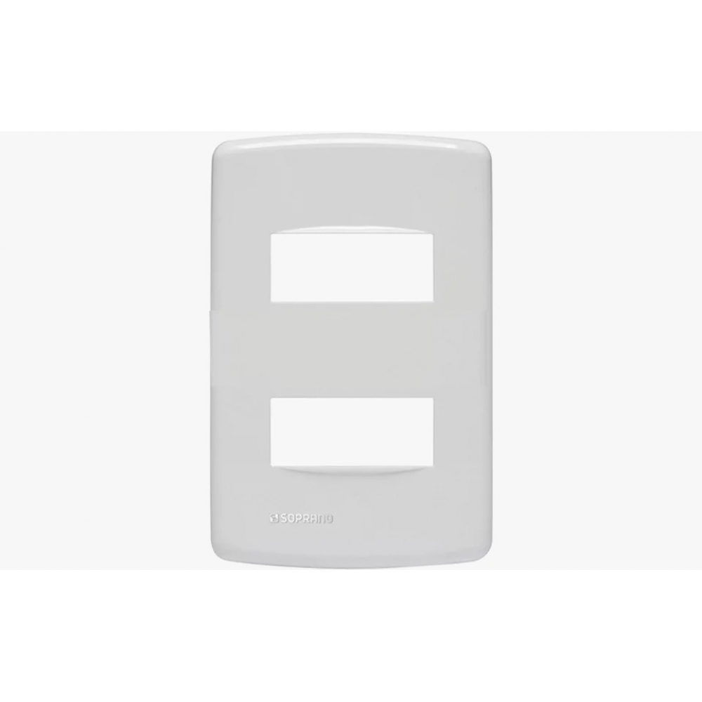 Duale Placa 4X2 2 Módulos Separados Sem Suporte - Soprano#SIMONLEX#
