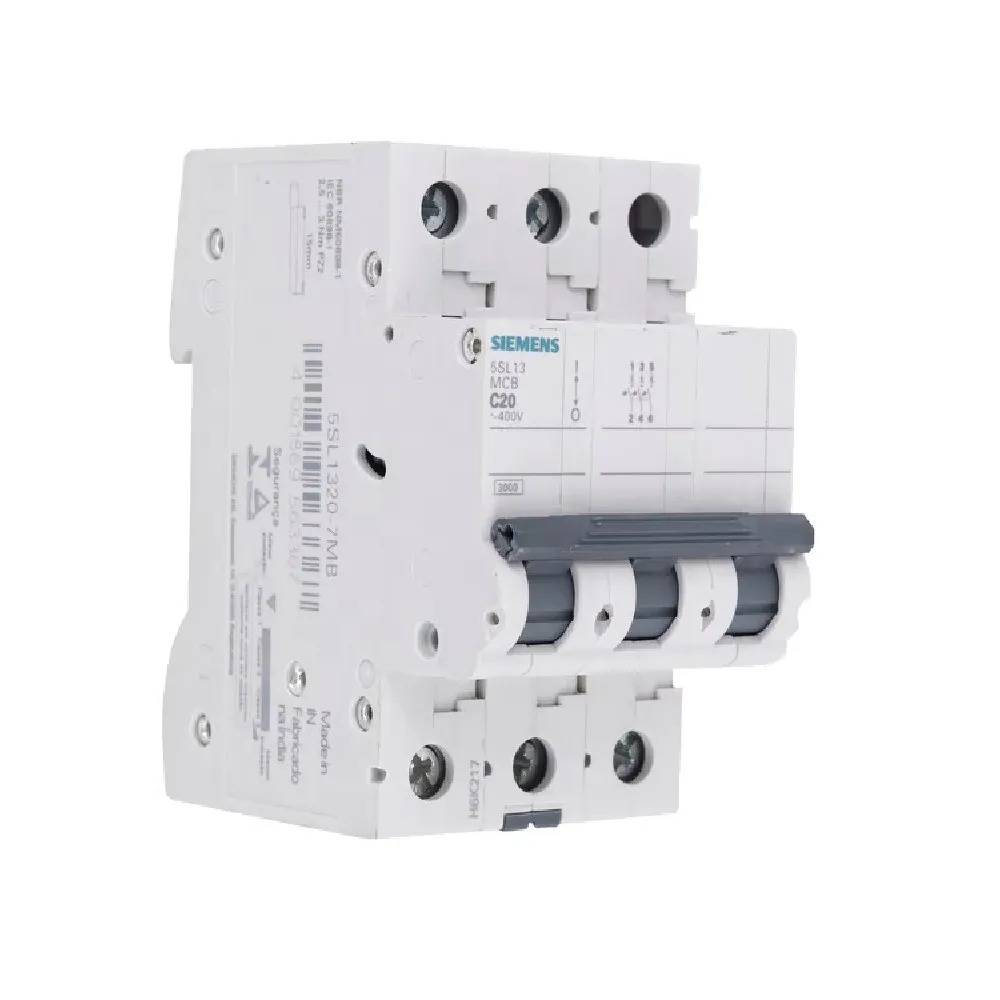 Disjuntor 5SL Din C Tripolar 20A - Siemens#SIMONLEX#