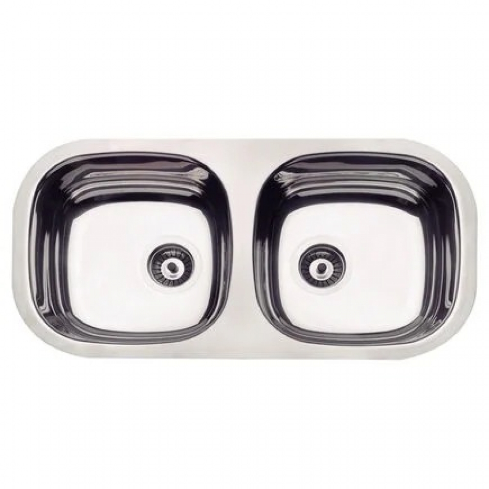 Cuba Tramontina Retangular Horizontal Dupla Aço Inox Polida 78X40#SIM#