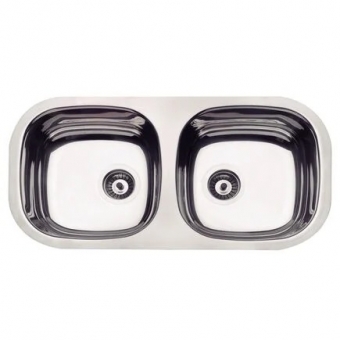 Cuba Tramontina Retangular Horizontal Dupla Aço Inox Polida 78X40#SIM#