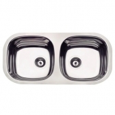 Cuba Tramontina Retangular Horizontal Dupla Aço Inox Polida 78X40#SIM#