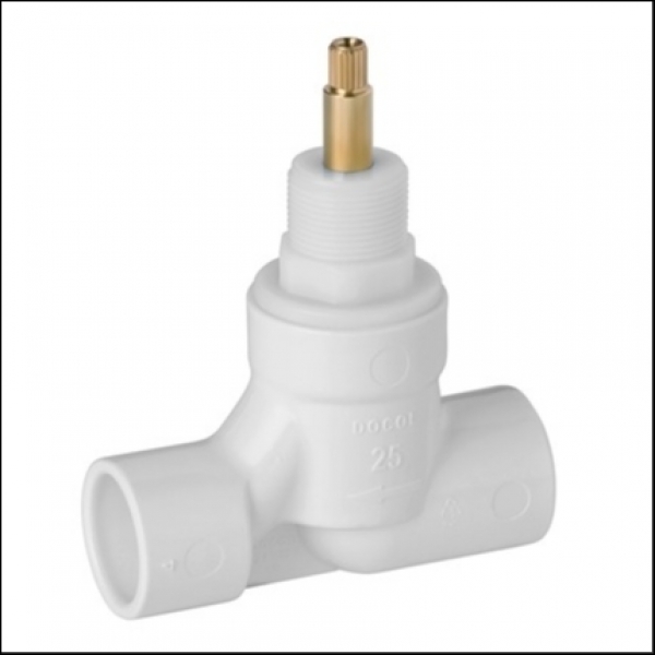 Registro de Pressão Pvc Acionamento 1/2 volta 25mm - Base Docol#SIMONLEX#