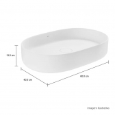 Cuba De Apoio Oval 60cm Branca L 14060 - Deca#SIM#