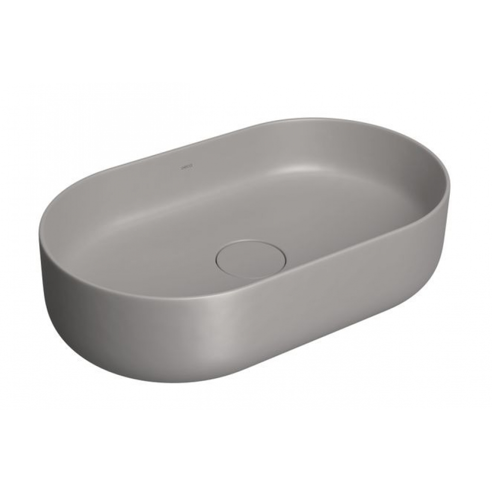 Cuba Oval De Apoio 50cm Slim - Cinza Antracite - Deca#SIM#