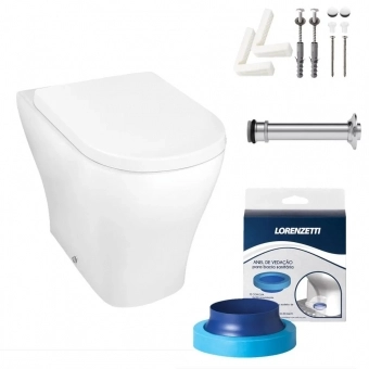 Bacia One C/ Cx Acoplada Class Kit - Lorenzetti#SIMONLEX#