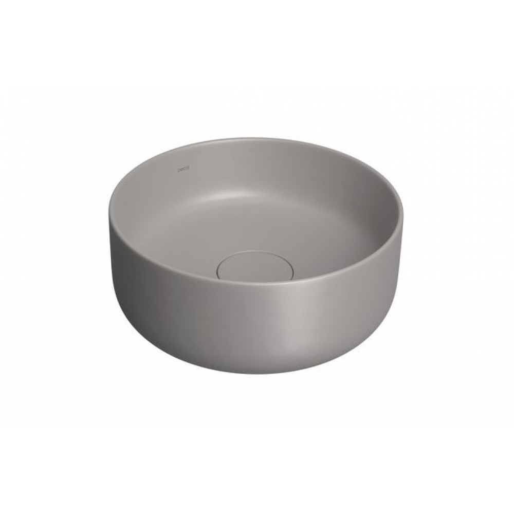 Cuba Redonda De Apoio 30cm Slim - Cinza Antracite - Deca#SIM#