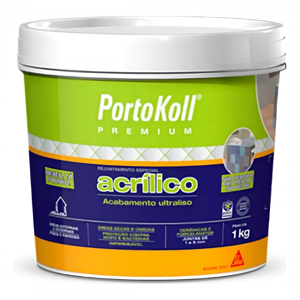 REJUNTE ACRILICO MARFIM 1 KG - PORTOKOLL#SIMONLEX#