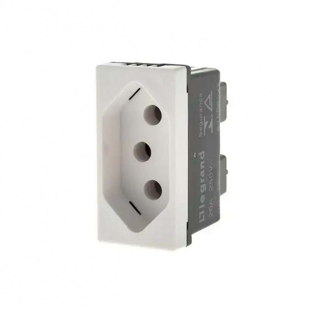 Tomada 2p+t 20a 250v Pial Plus - Branco#SIMONLEX#