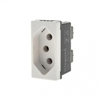 Tomada 2p+t 20a 250v Pial Plus - Branco#SIMONLEX#