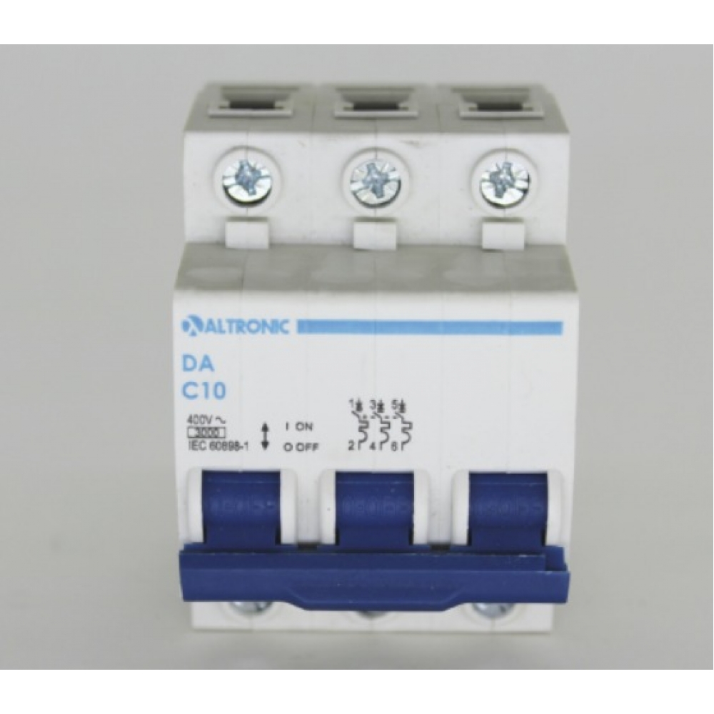 Disjuntor Tripolar Din C 10A 3kA - Tron#SIMONLEX#