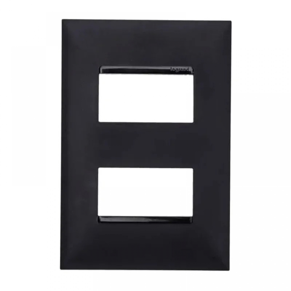 Placa 2x4 2Seções Separadas Pial Plus - Preto#SIMONLEX#