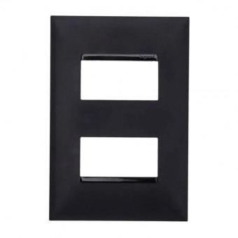 Placa 2x4 2Seções Separadas Pial Plus - Preto#SIMONLEX#