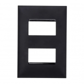 Placa 2x4 2Seções Separadas Pial Plus - Preto#SIMONLEX#