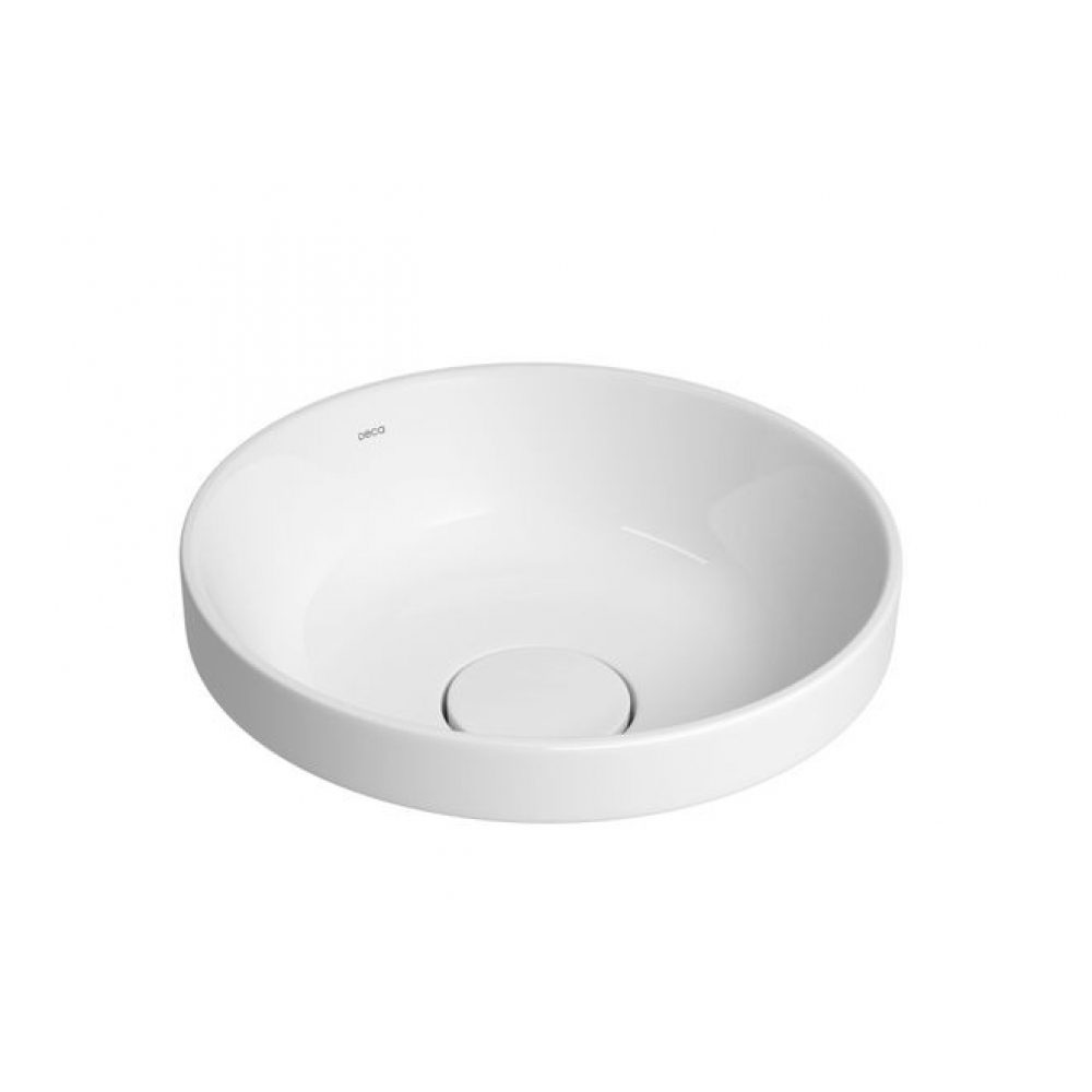 Cuba De Sobrepor Redonda 30cm Slim - Branca - Deca#SIM#