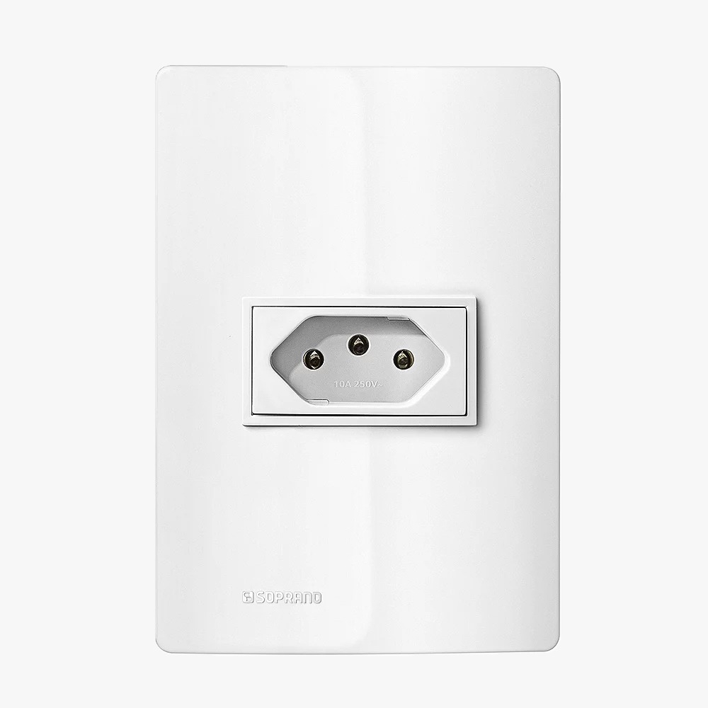 Revita Tomada 2P+T 10A 250V BR - Soprano#SIMONLEX#